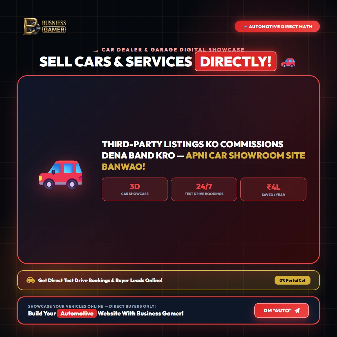 Website Development for Automotive Businesses - Modern High Converting Website Design Showcase by Business Gamer