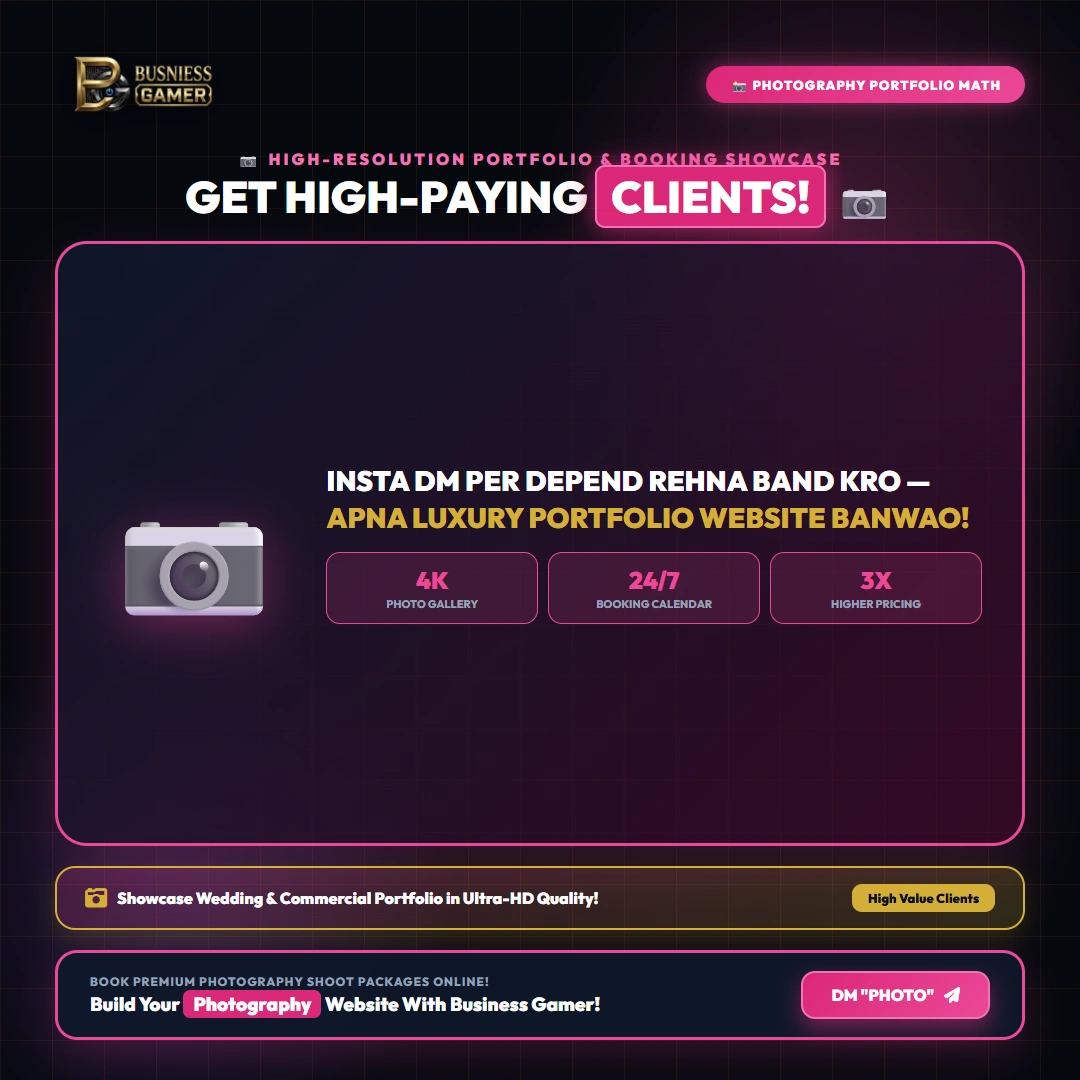 Website Development for Photography Businesses - High ROI Direct Lead Generation & Money Saving Calculator